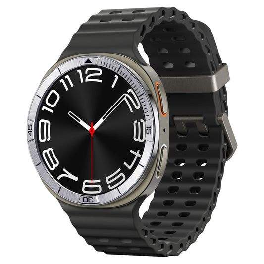 Spigen Tune Pilot Beskyttelsesramme til Samsung Galaxy Watch8 44mm, Sølvfarvet