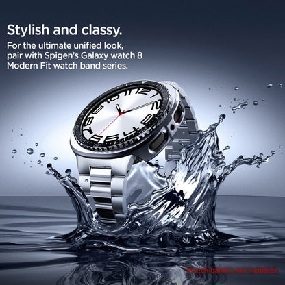 Spigen Tune Pro Diver Beskyttelsesramme til Samsung Galaxy Watch8 44mm, Sort