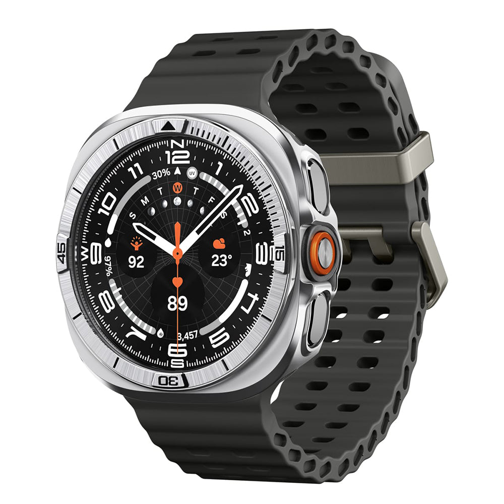 Spigen Tune Pro Pilot beskyttelsesramme til Samsung Galaxy Watch Ultra2, sølv ACS11618