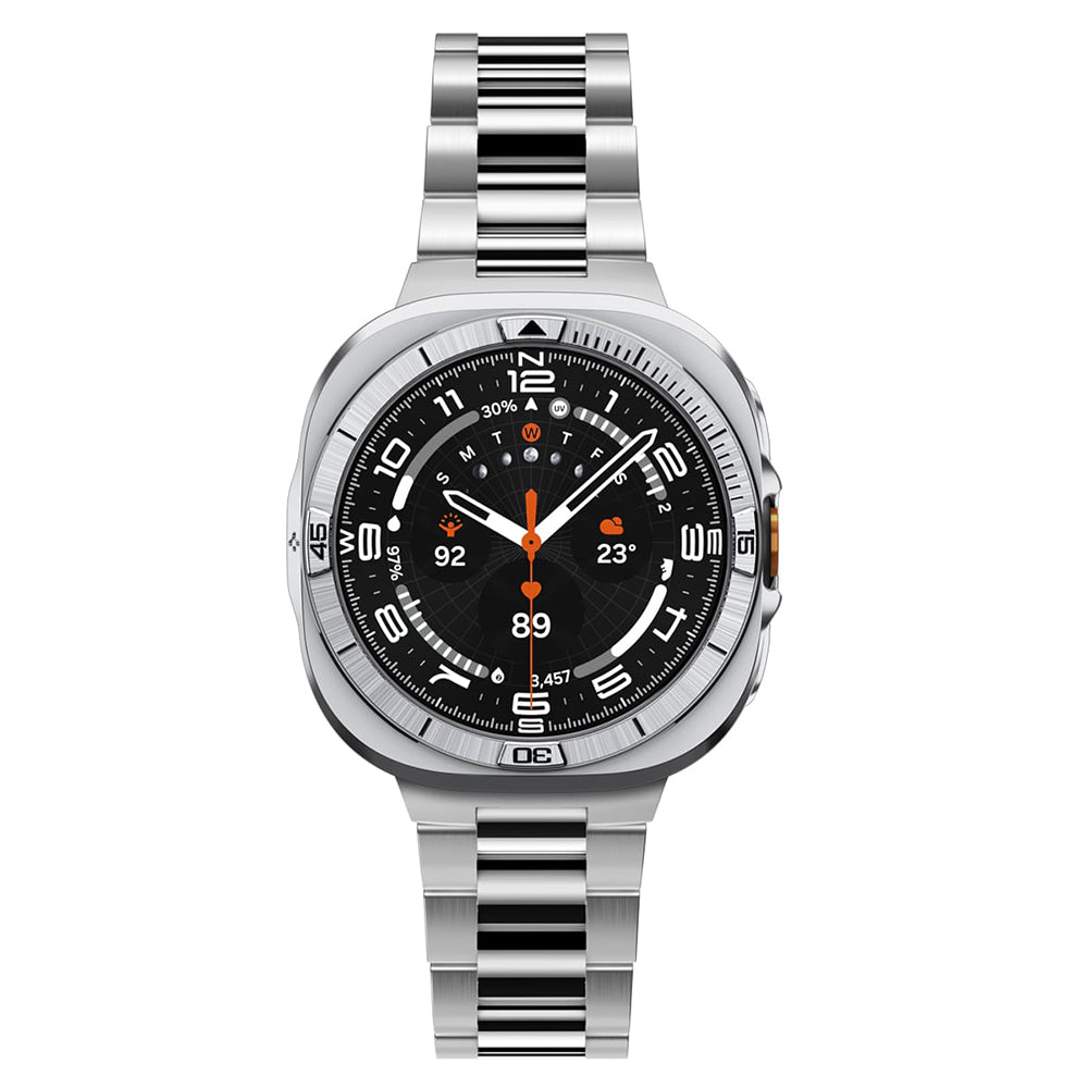 Spigen Tune Pro Pilot beskyttelsesramme til Samsung Galaxy Watch Ultra2, sølv ACS11618