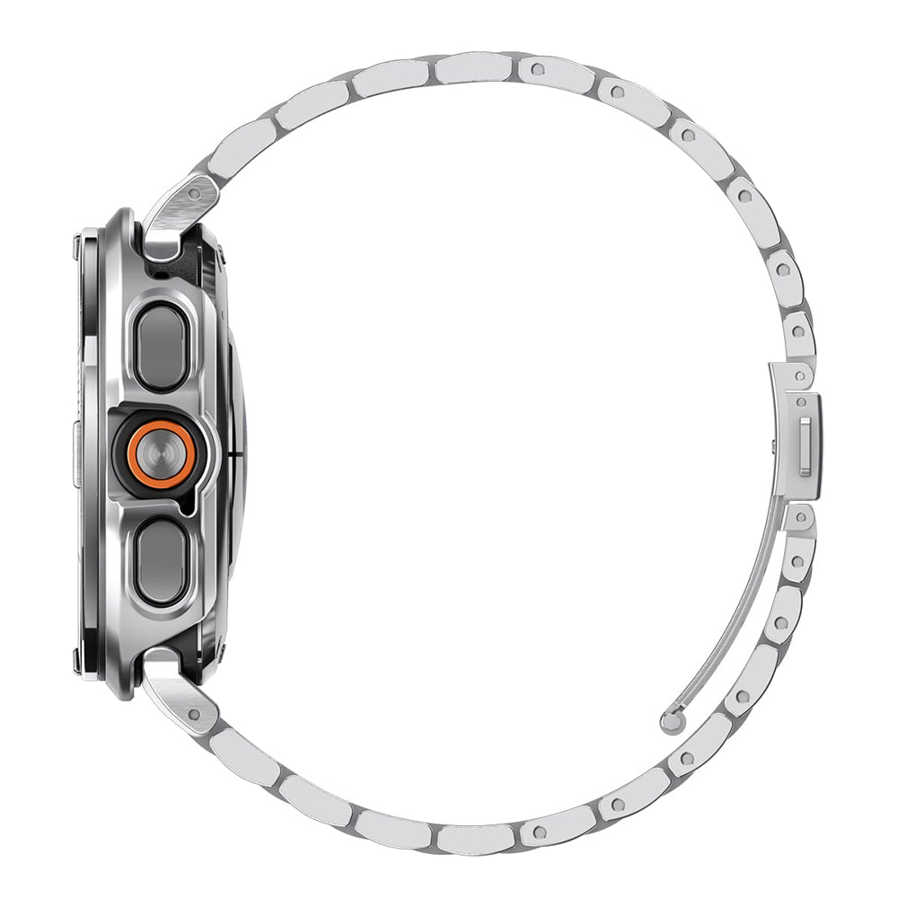 Spigen Tune Pro Pilot beskyttelsesramme til Samsung Galaxy Watch Ultra2, sølv ACS11618