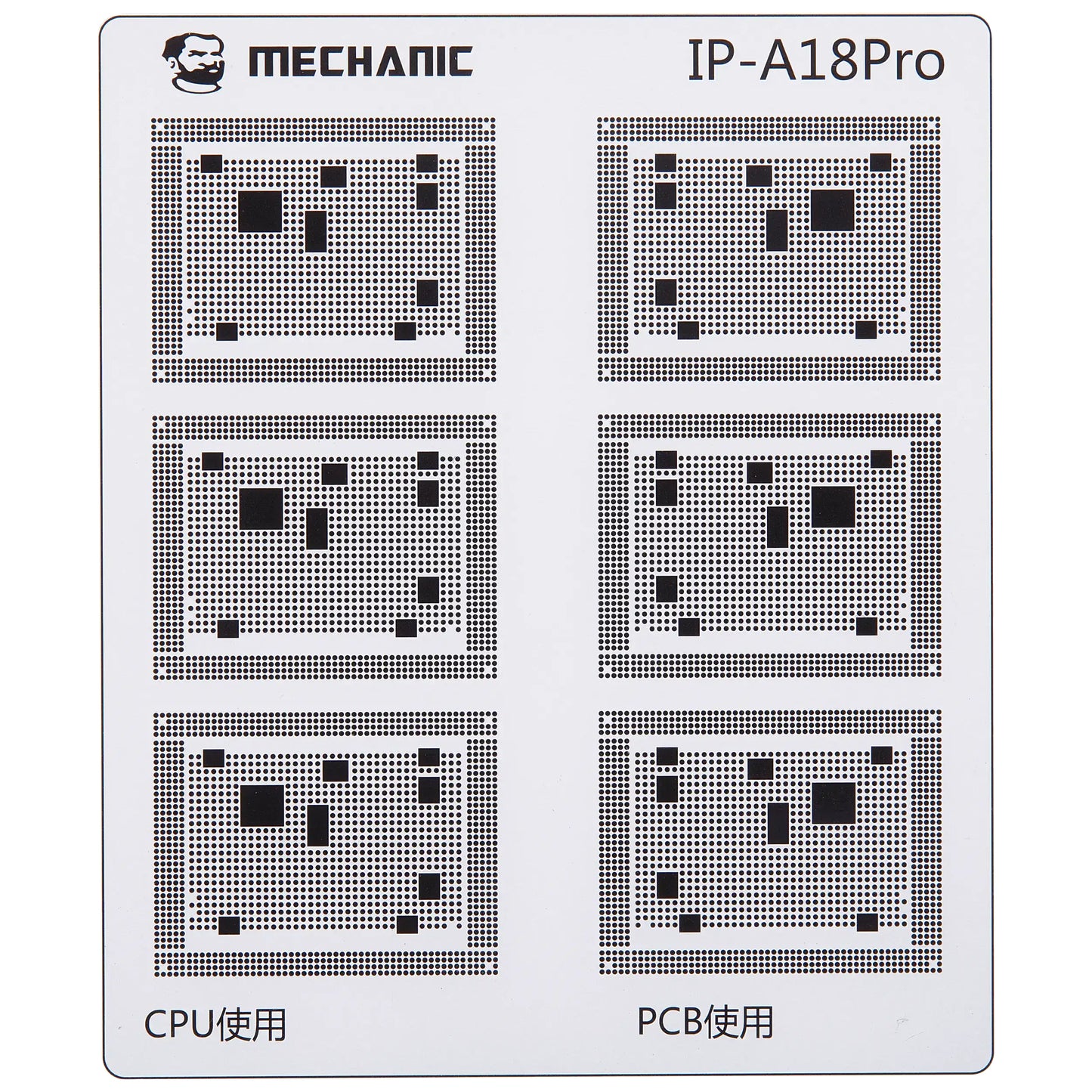 Skabelon til isolering af CI spor Mechanic for Apple iPhone 6 - 16 serien