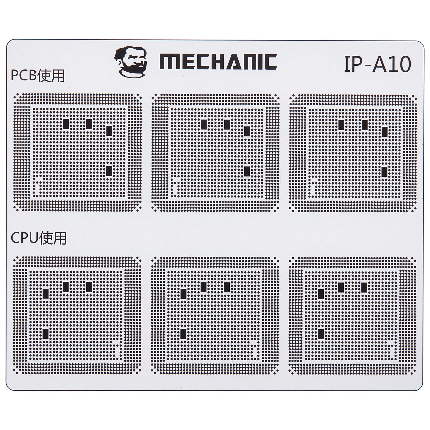 Skabelon til isolering af CI spor Mechanic for Apple iPhone 6 - 16 serien