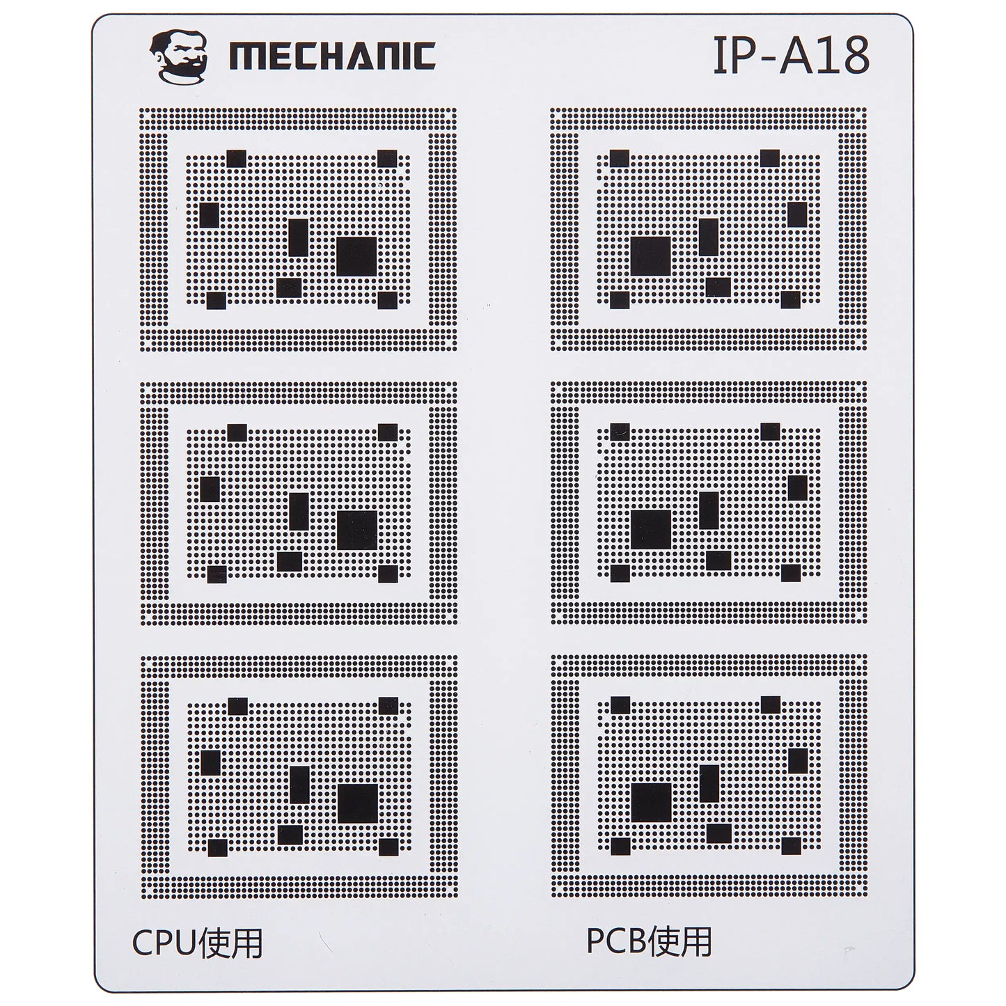 Skabelon til isolering af CI spor Mechanic for Apple iPhone 6 - 16 serien