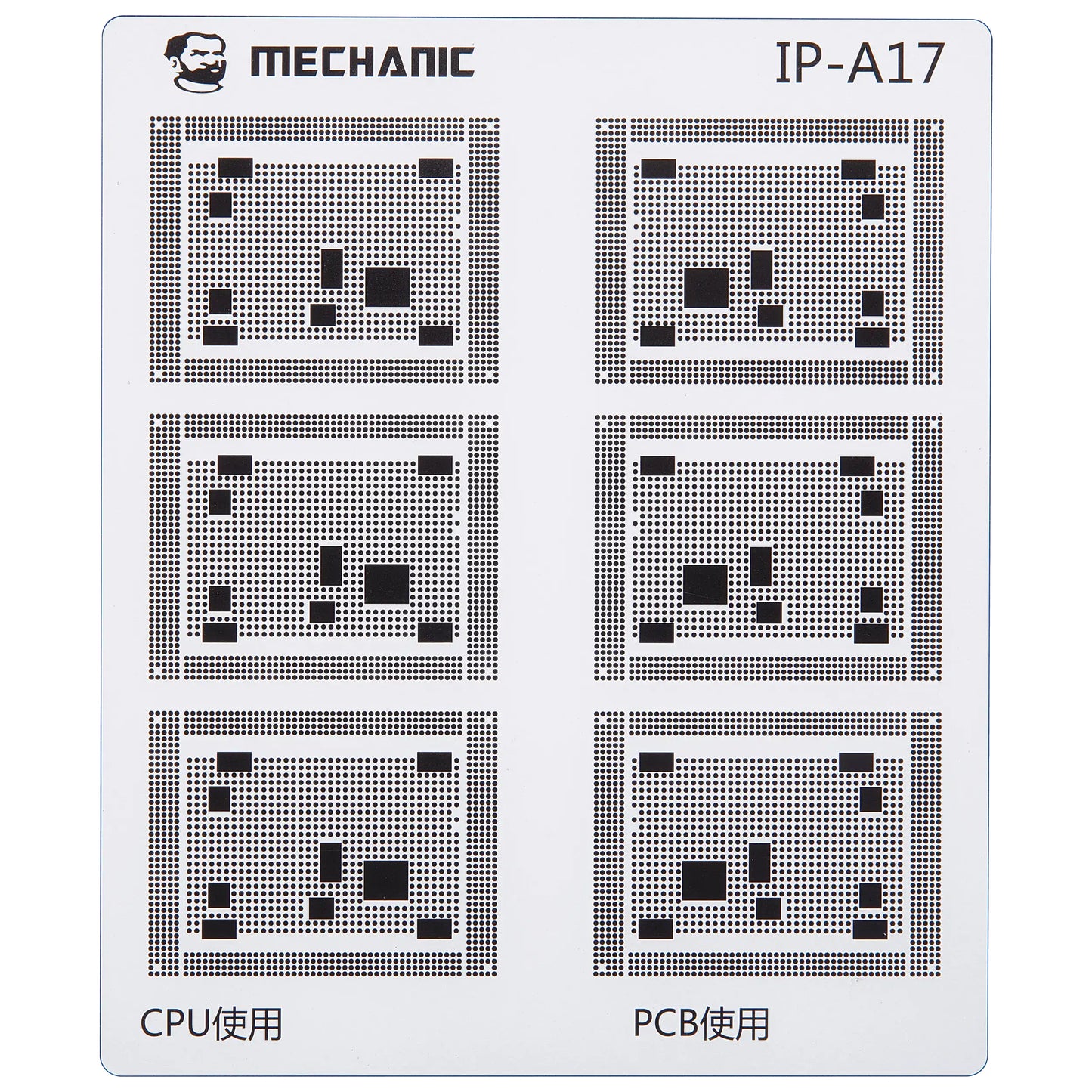 Skabelon til isolering af CI spor Mechanic for Apple iPhone 6 - 16 serien