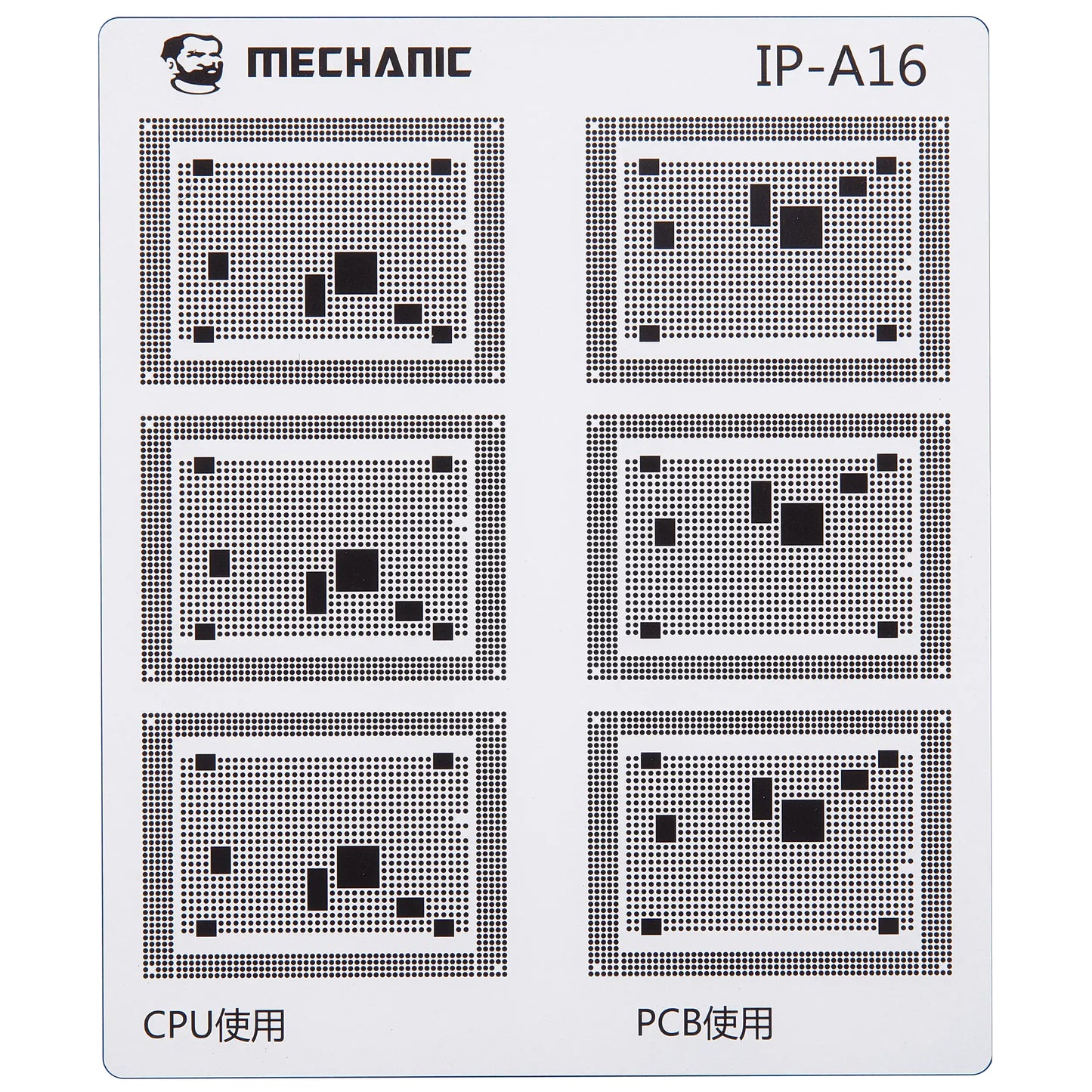 Skabelon til isolering af CI spor Mechanic for Apple iPhone 6 - 16 serien