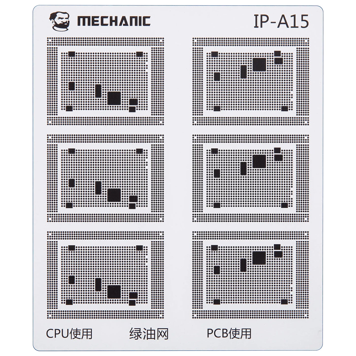 Skabelon til isolering af CI spor Mechanic for Apple iPhone 6 - 16 serien