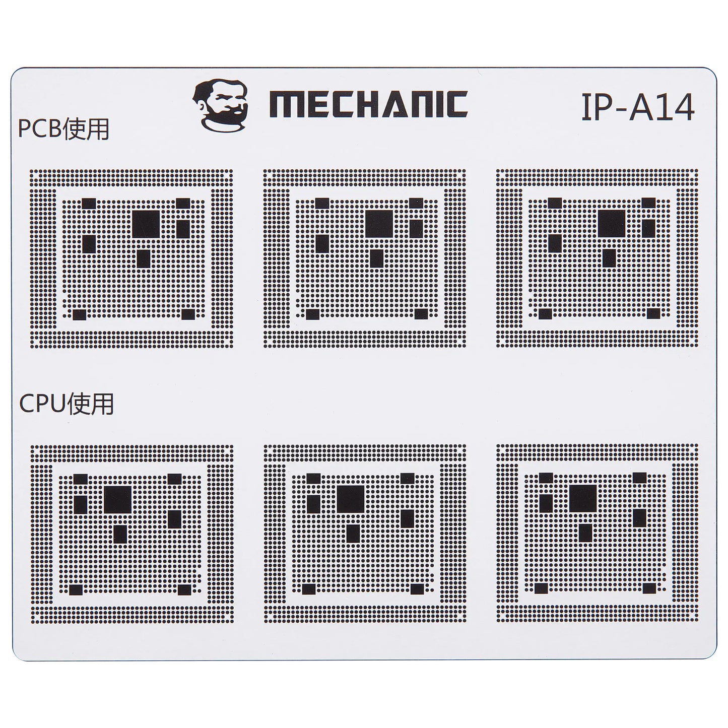 Skabelon til isolering af CI spor Mechanic for Apple iPhone 6 - 16 serien