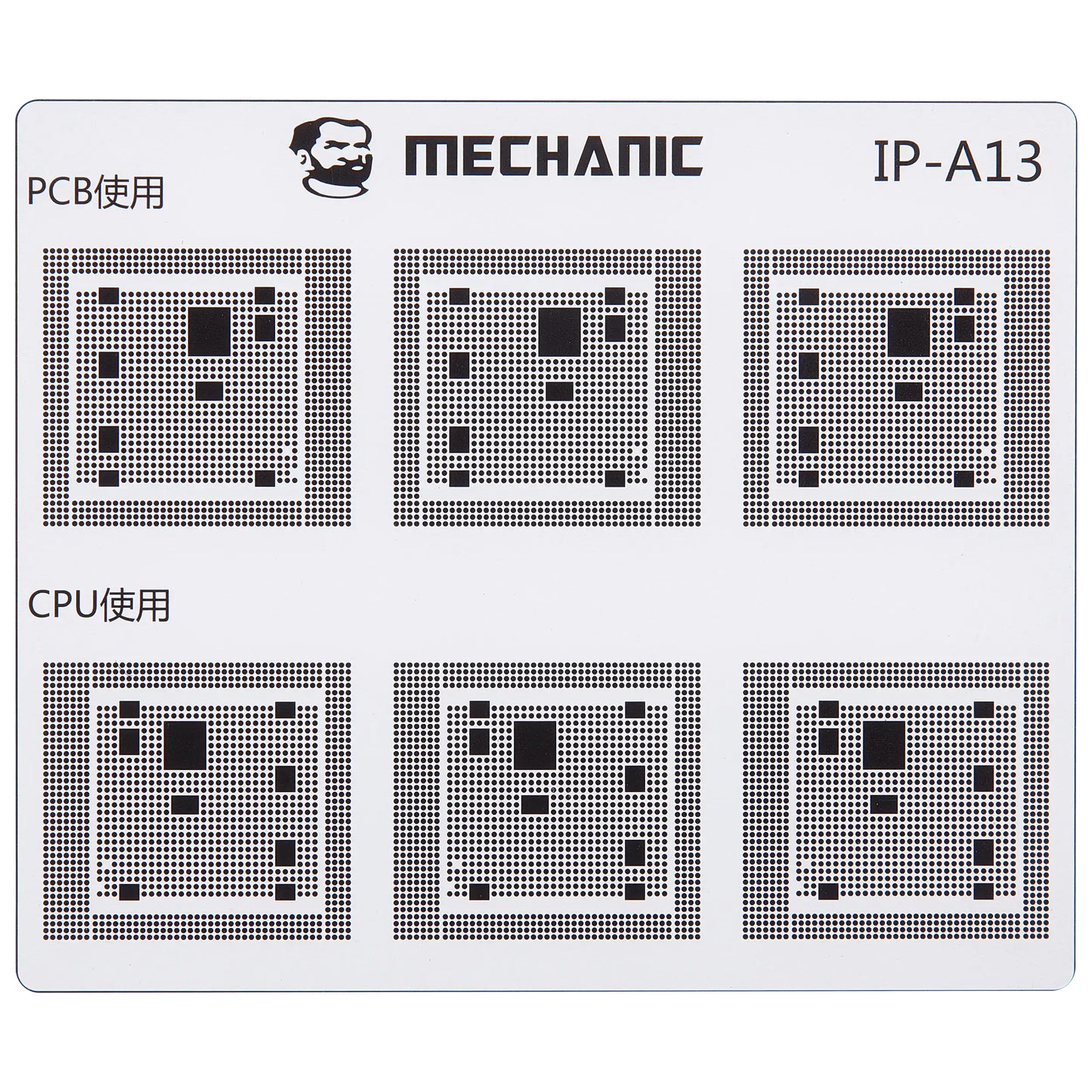 Skabelon til isolering af CI spor Mechanic for Apple iPhone 6 - 16 serien