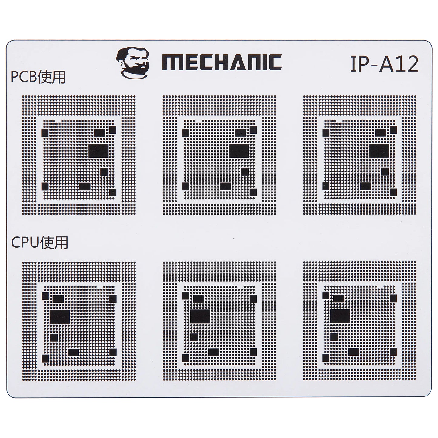 Skabelon til isolering af CI spor Mechanic for Apple iPhone 6 - 16 serien