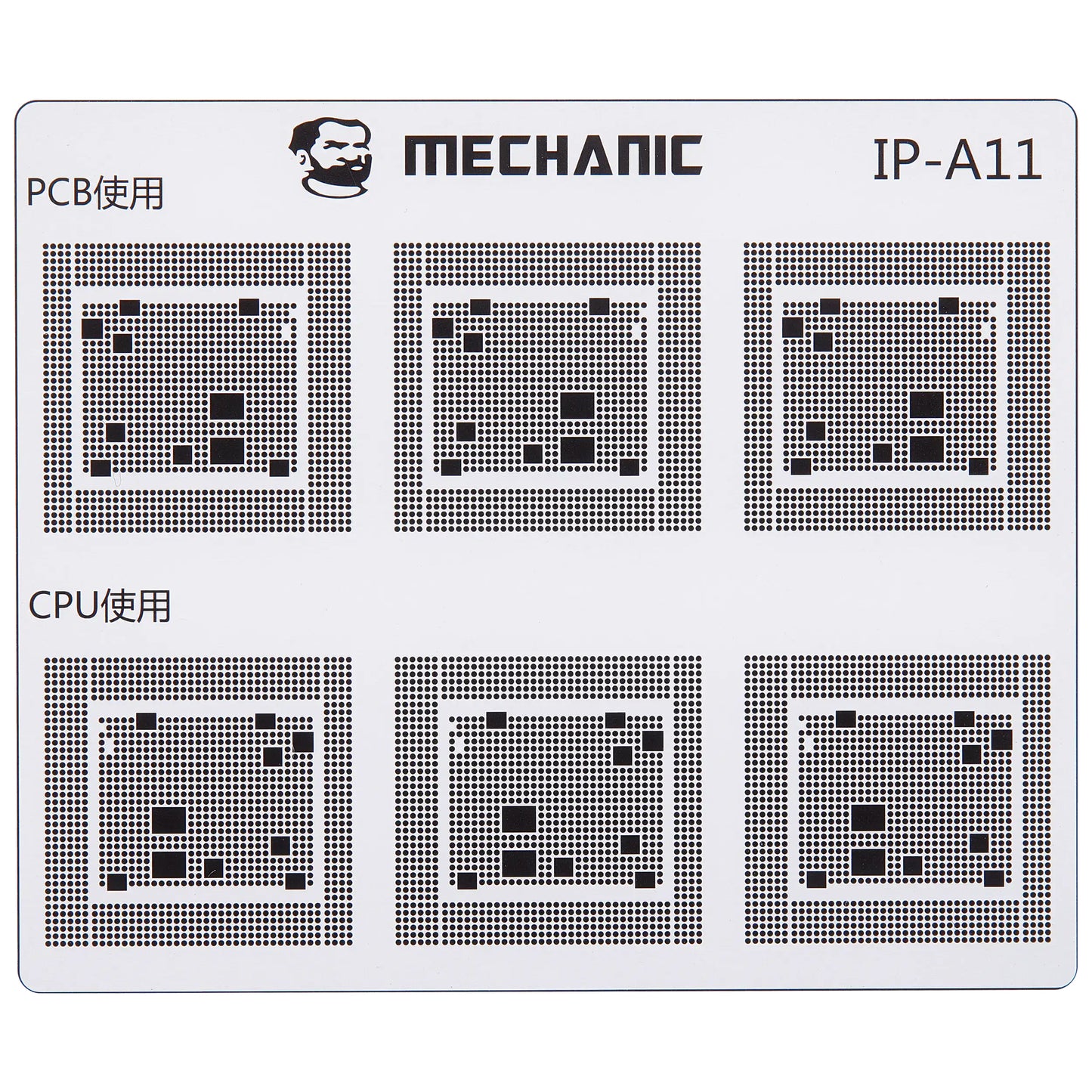 Skabelon til isolering af CI spor Mechanic for Apple iPhone 6 - 16 serien