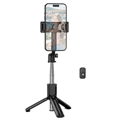 Selfie Stick Bluetooth Borofone BY14 Graceful, 4,5 tommer - 7 tommer, Sort
