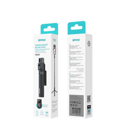 Selfie Stick Bluetooth BWOO BO-ZP14, Universal, Sort