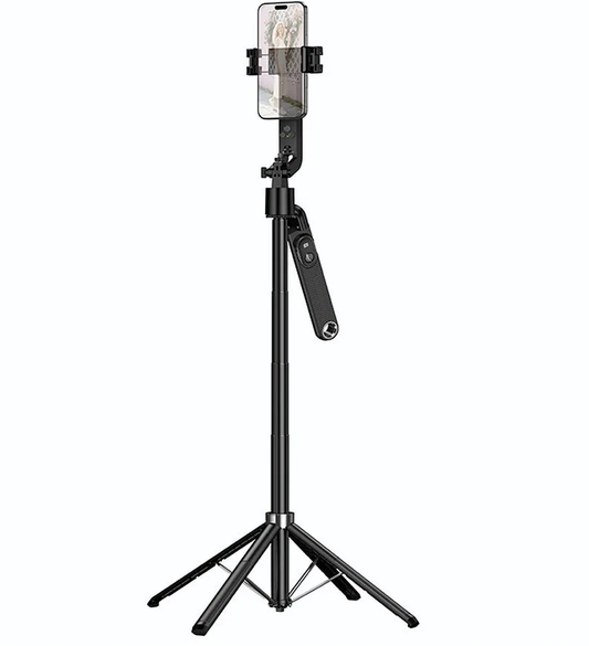 Selfie Stick Bluetooth HOCO K32 Face Tracking, 4.5inch - 7inch, Sort