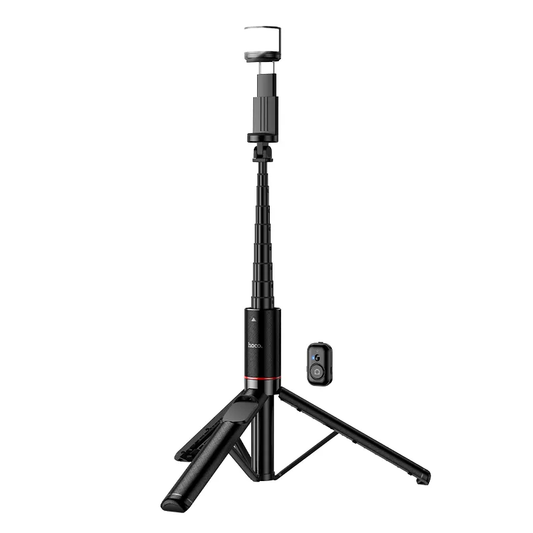 Selfie Stick Bluetooth HOCO K34, 4,5 tommer - 7 tommer, Sort