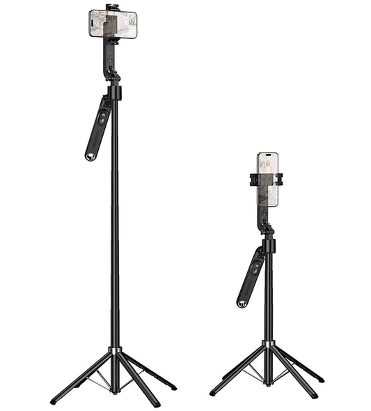 Selfie Stick Bluetooth HOCO K32 Face Tracking, 4.5inch - 7inch, Sort