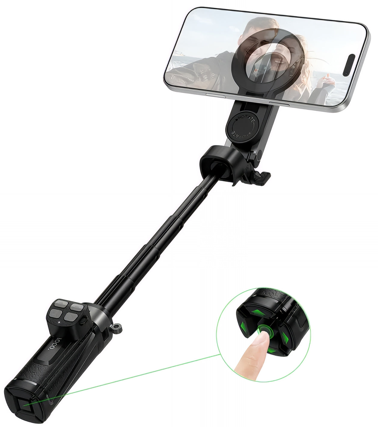 Selfie Stick Bluetooth HOCO K27 Pro, Universal, Sort