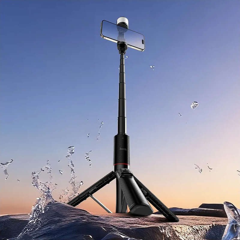 Selfie Stick Bluetooth HOCO K34, 4,5 tommer - 7 tommer, Sort