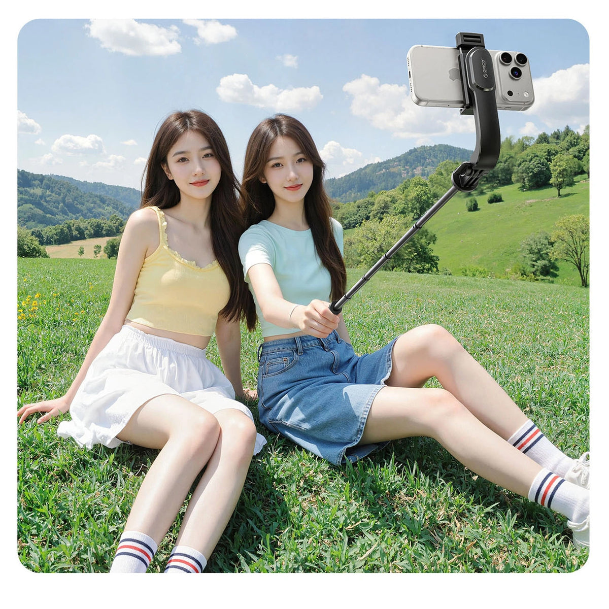 Selfie Stick Bluetooth Orico SPV90, Universal, Sort