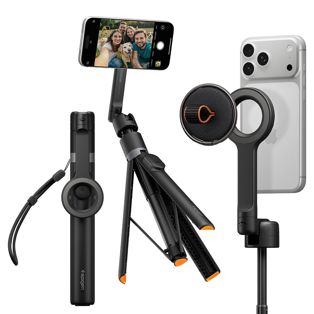 Selfie Stick Bluetooth Spigen S582W, Universal, Sort AMP11372