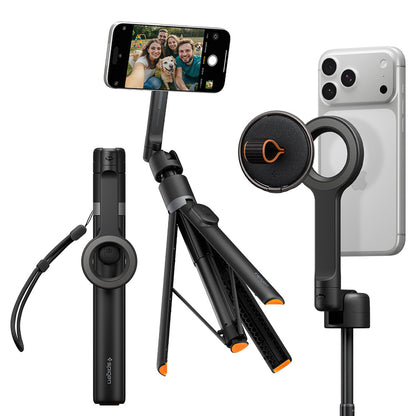Selfie Stick Bluetooth Spigen S582W, Universal, Sort AMP11372
