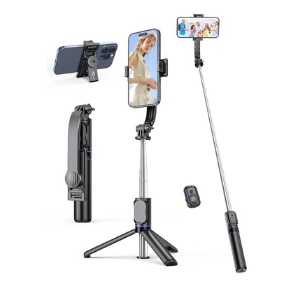 Selfie Stick Bluetooth Techsuit C01, Universal, Sort