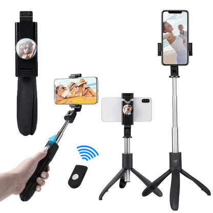 Selfie Stick Bluetooth Techsuit K06, Universal, Sort