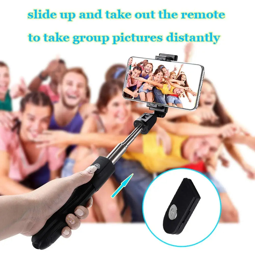 Selfie Stick Bluetooth Techsuit K06, Universal, Sort