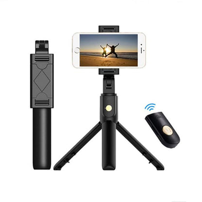 Selfie Stick Bluetooth Techsuit K07, Universal, Sort