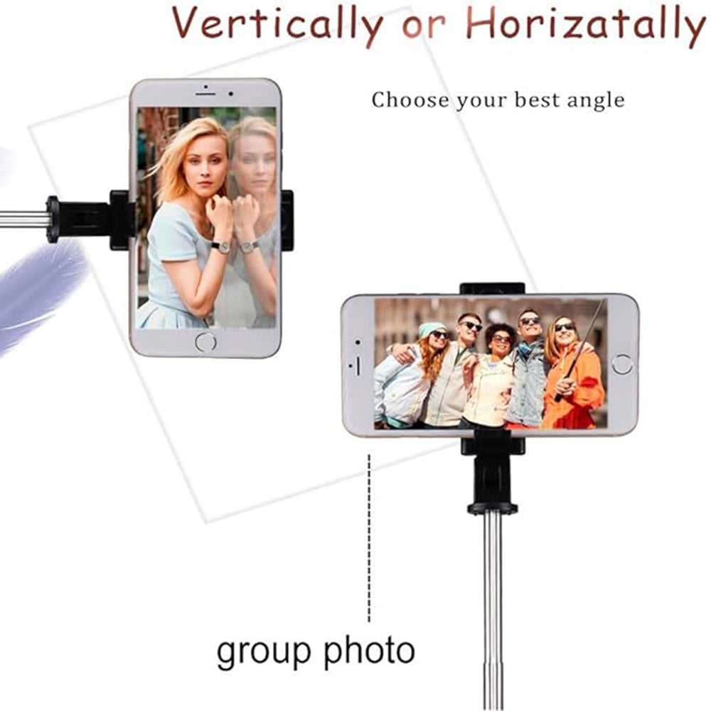 Selfie Stick Bluetooth Techsuit K07, Universal, Sort