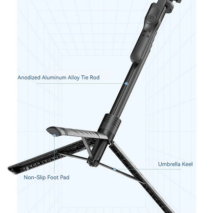 Selfie Stick Bluetooth Techsuit K28, Universal, Sort