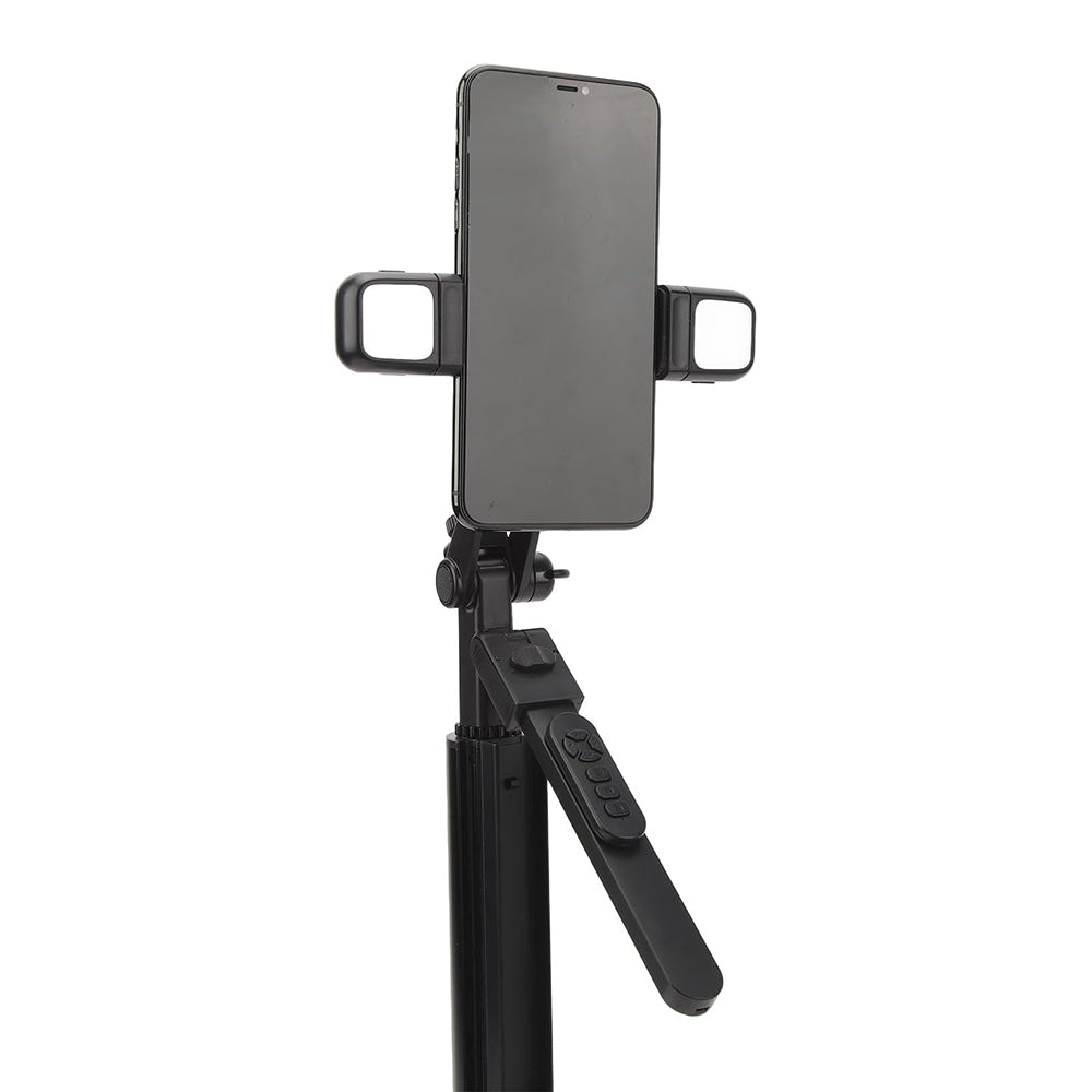 Selfie Stick Bluetooth Techsuit K30S, Universal, Sort