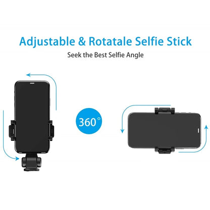 Selfie Stick Bluetooth Techsuit L01, Universal, Sort