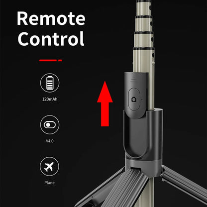 Selfie Stick Bluetooth Techsuit L07, Universal, Sort