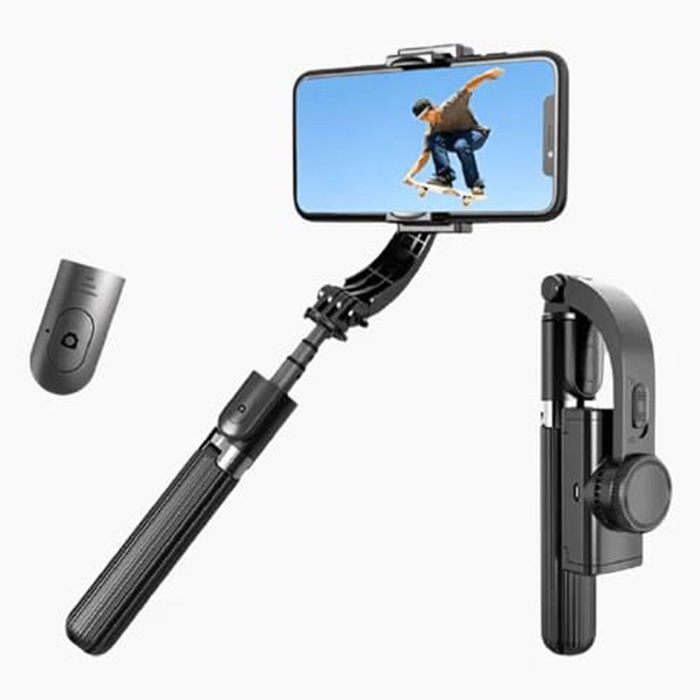 Selfie Stick Bluetooth Techsuit L08, Universal, Sort