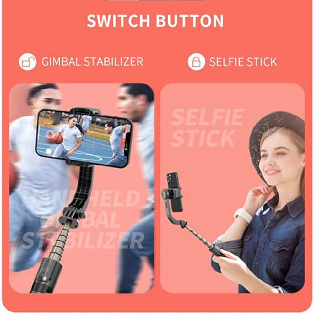 Selfie Stick Bluetooth Techsuit L08Mini, Universal, Sort