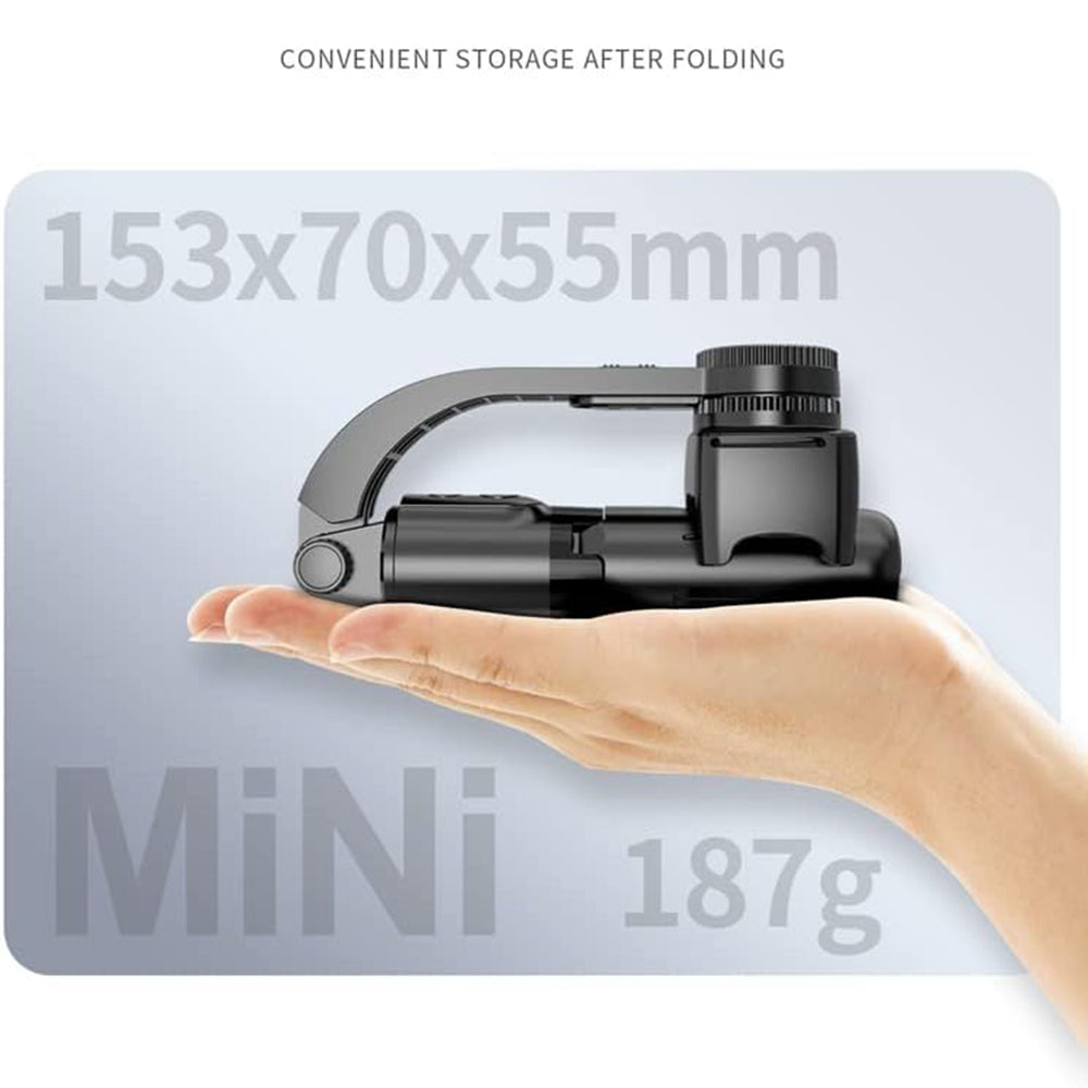 Selfie Stick Bluetooth Techsuit L08Mini, Universal, Sort