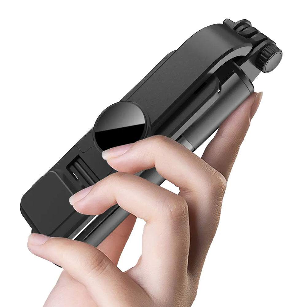 Selfie Stick Bluetooth Techsuit L10s, Universal, Sort