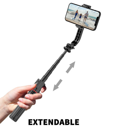 Selfie Stick Bluetooth Techsuit L12, Universal, Sort