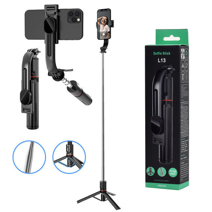 Selfie Stick Bluetooth Techsuit L13, Universal, Sort