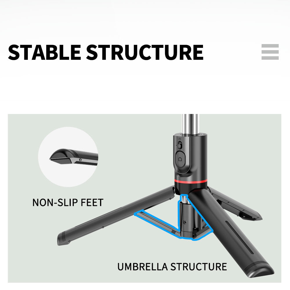 Selfie Stick Bluetooth Techsuit L13, Universal, Sort