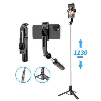 Selfie Stick Bluetooth Techsuit L13, Universal, Sort