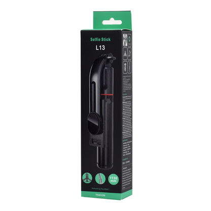 Selfie Stick Bluetooth Techsuit L13, Universal, Sort