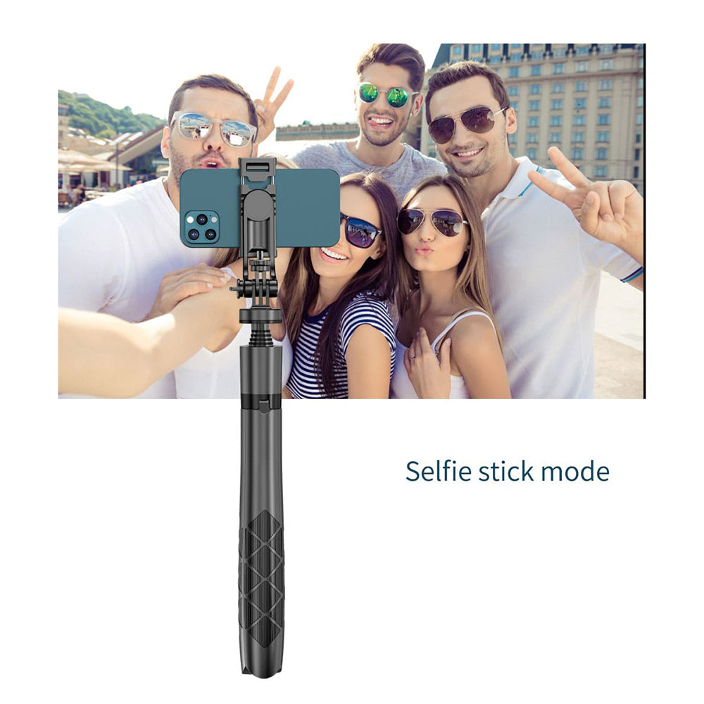 Selfie Stick Bluetooth Techsuit L16, Universal, Sort