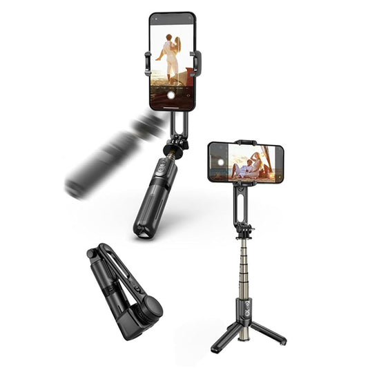 Selfie Stick Bluetooth Techsuit L18Mini, Universal, Sort