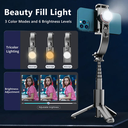 Selfie Stick Bluetooth Techsuit L18sMini, Universal, Sort