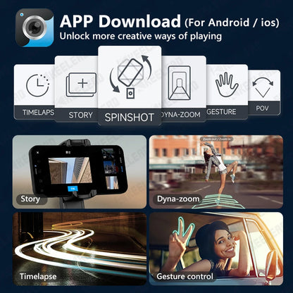 Selfie Stick Bluetooth Techsuit L18sMini, Universal, Sort