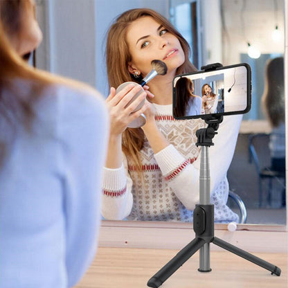 Selfie Stick Bluetooth Techsuit Q01, Universal, Hvid