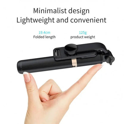 Selfie Stick Bluetooth Techsuit Q03, Universal, Sort