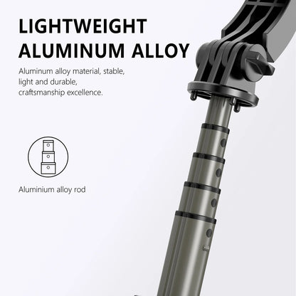 Selfie Stick Bluetooth Techsuit Q03s, Universal, Sort